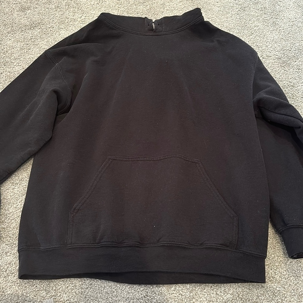 black graphic hoodie